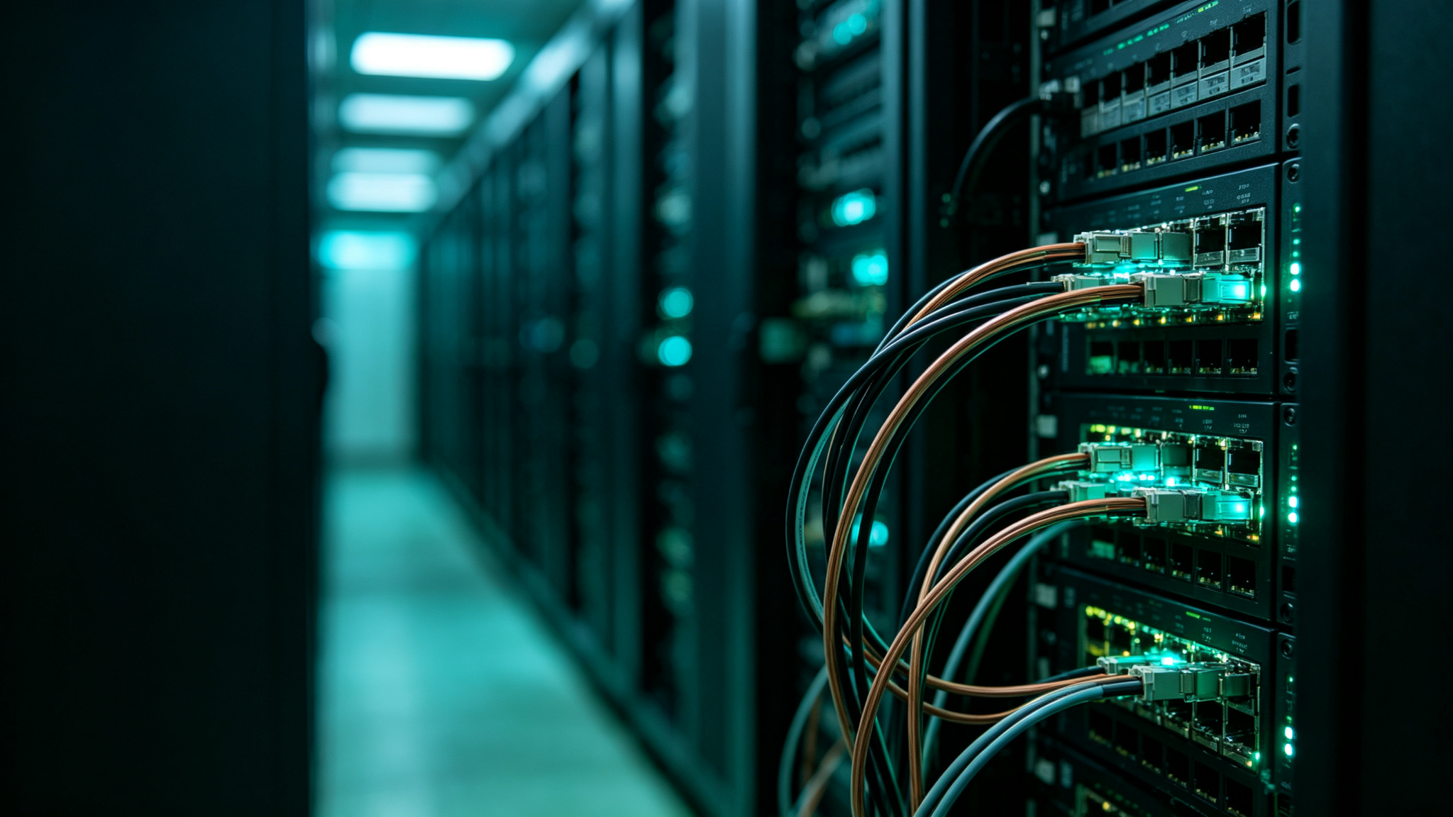 High-speed SFP QSFP fiber optic cables in data center