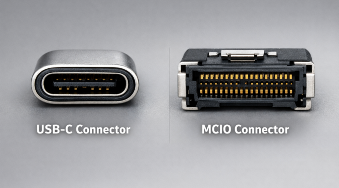 PCIe Gen5 MCIO OCuLink cable